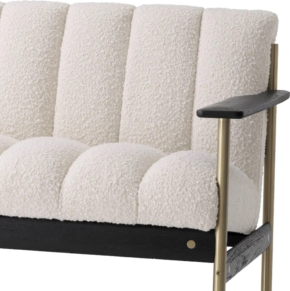 Canapea eleganta design LUX Elan, Boucle crem