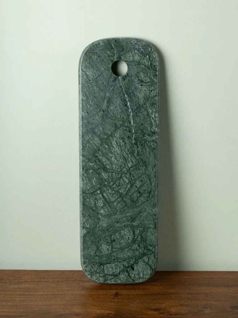 Tocator din marmura, L44cm, Leafy