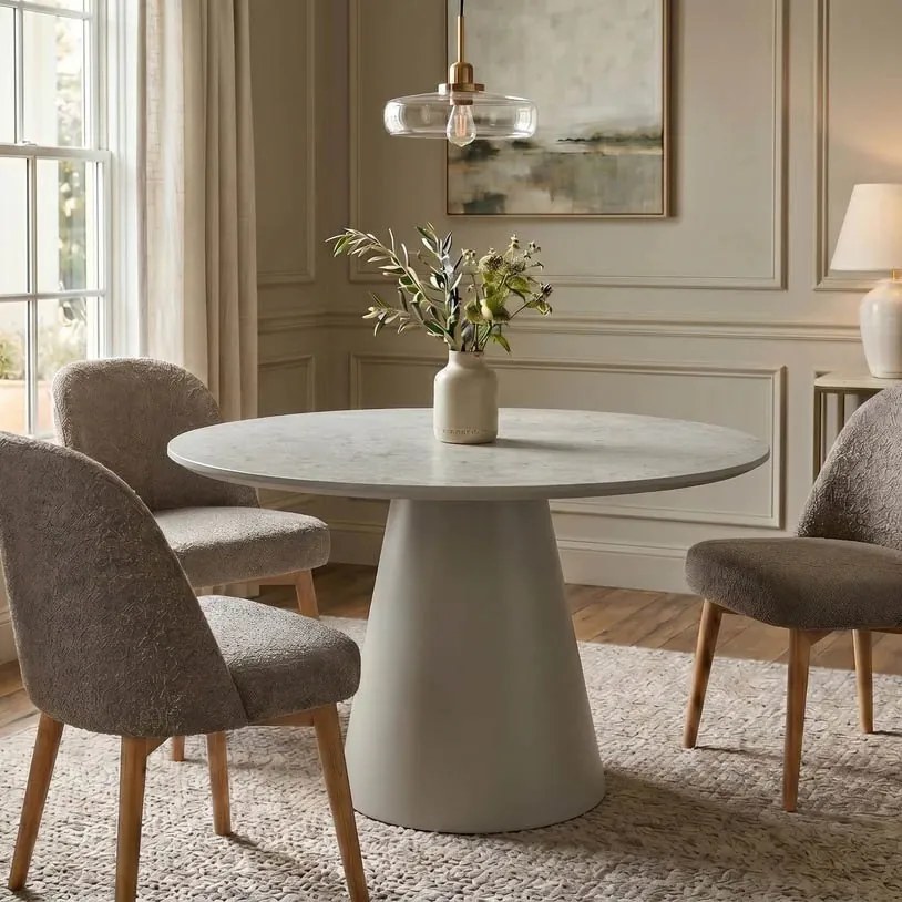 Masa rotunda gri VOGUE 120cm