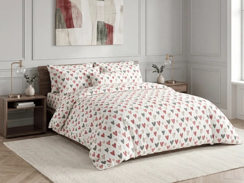 Lenjerie de pat din polibumbac CUPIDA cu model Dimensiune lenjerie de pat: 70 x 90 cm | 140 x 200 cm