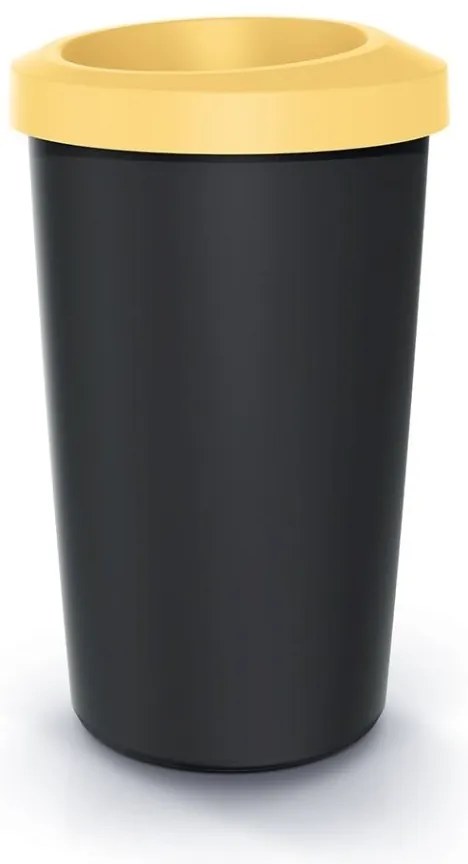 Set pubele pentru deseuri sortate, rotunde, 3 x 45 l, colorate