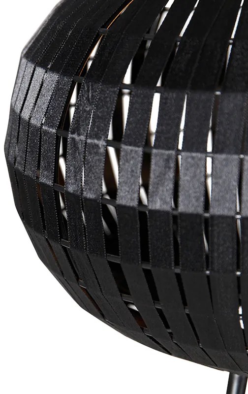 Lampa de podea moderna cu trepied neagra - Zoë