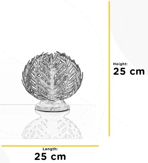 Lampă de masă FELCE 1xE27/22W/230V d. 25 cm crem ONLI