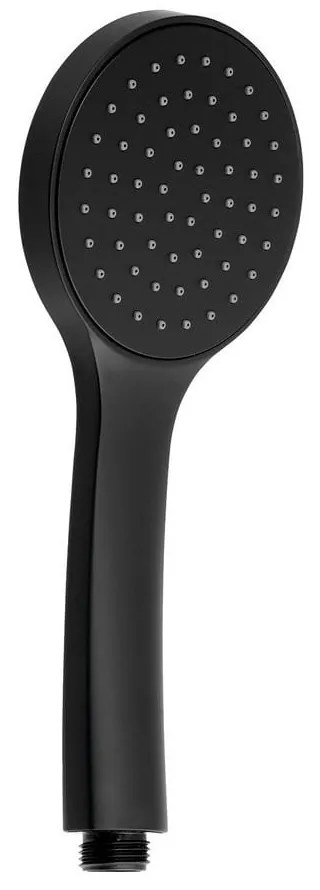 Cap de duș negru mat din plastic ø 10 cm – Sapho