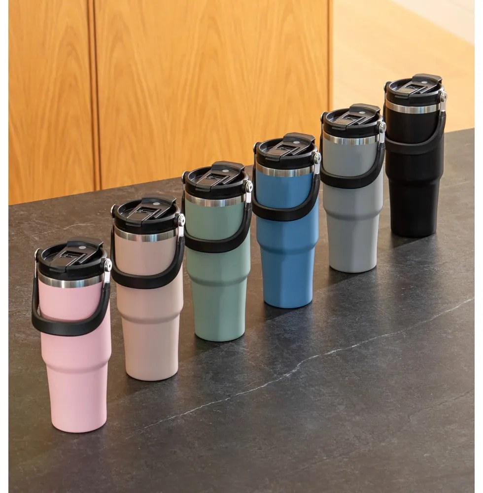 Sticlă verde salvie de călătorie din oțel inoxidabil 1 l Eco – Ladelle