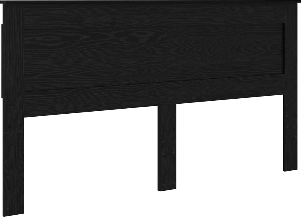 vidaXL Tăblie cap cu headboard Stejar Negru 200 cm Lemn compozit