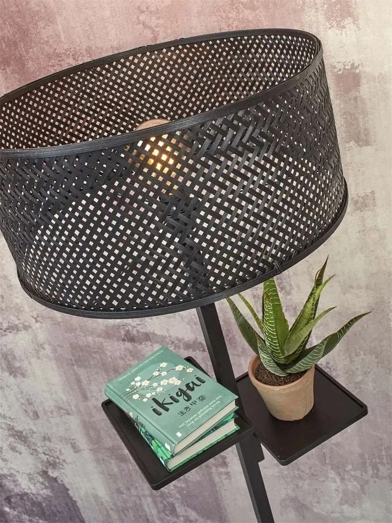 Lampadar eco din bambus cu polita Java bl/50x22, bl