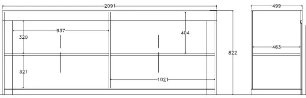 Comodă FINERA albă