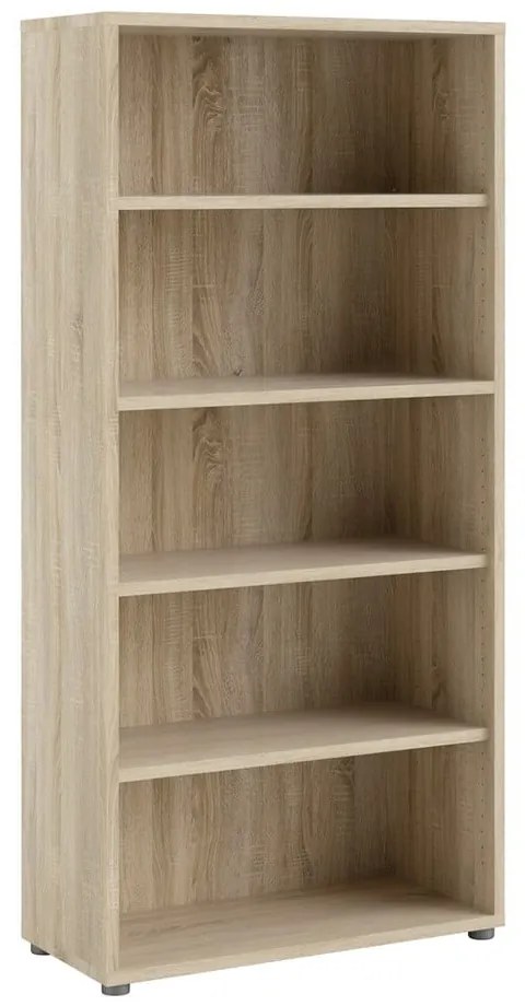 Bibliotecă modulară cu aspect de lemn de stejar 89x189 cm Prima – Tvilum