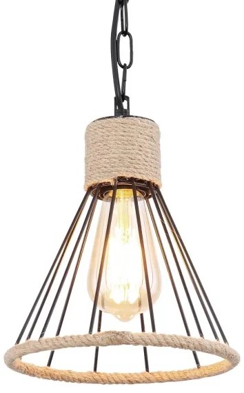 Lustră pe lanț Globo 15676H HALIA 1xE27/60W/230V