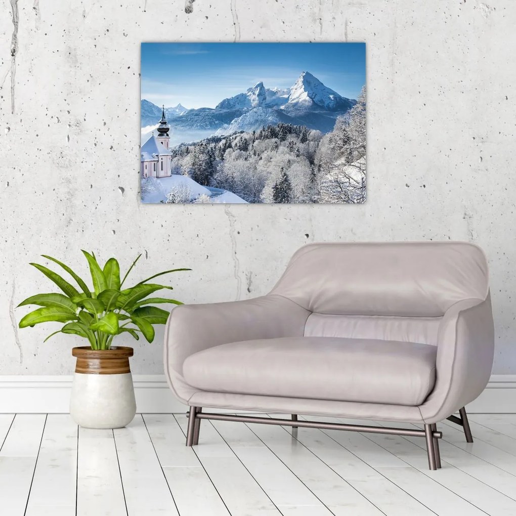 Tablou - O privire asupra peisajului de iarnă (70x50 cm)