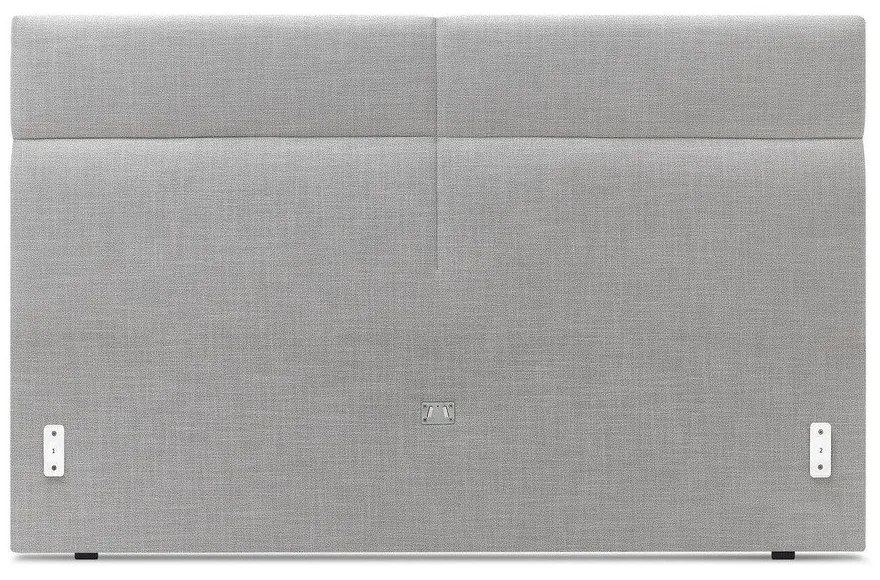 Pat matrimonial 180x200 cm gri deschis tapițat cu somieră Elyna – Bobochic Paris