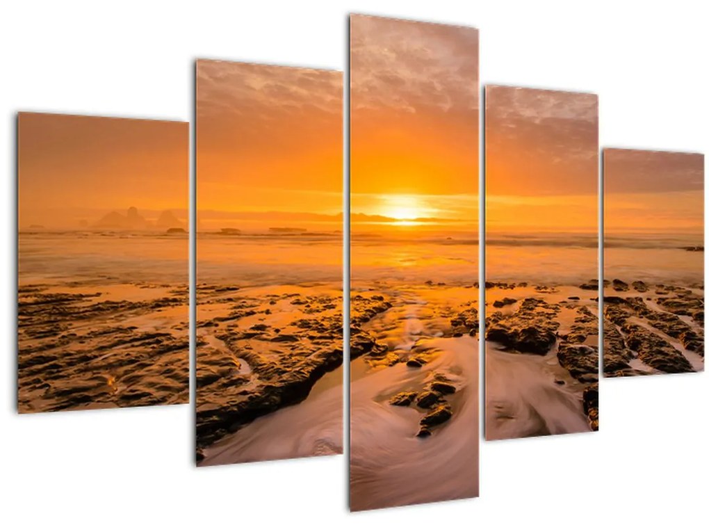 Tablou cu apus de soare (150x105 cm)