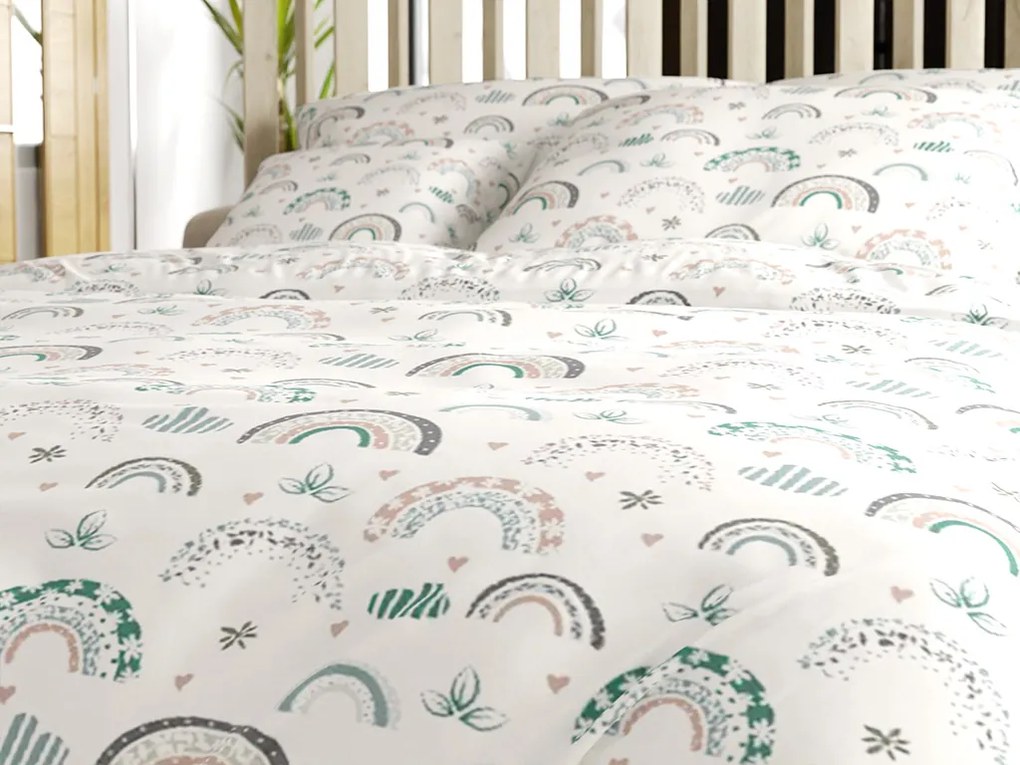 Lenjerie de pat din bumbac RAINUBI alb Dimensiune lenjerie de pat: 70 x 90 cm | 140 x 200 cm