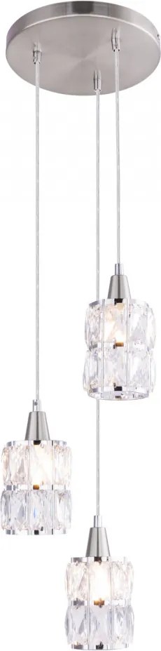 Globo WOLLI 15760-3 Plafoniere cristal exkl. 3xE14 40W 230V IP20