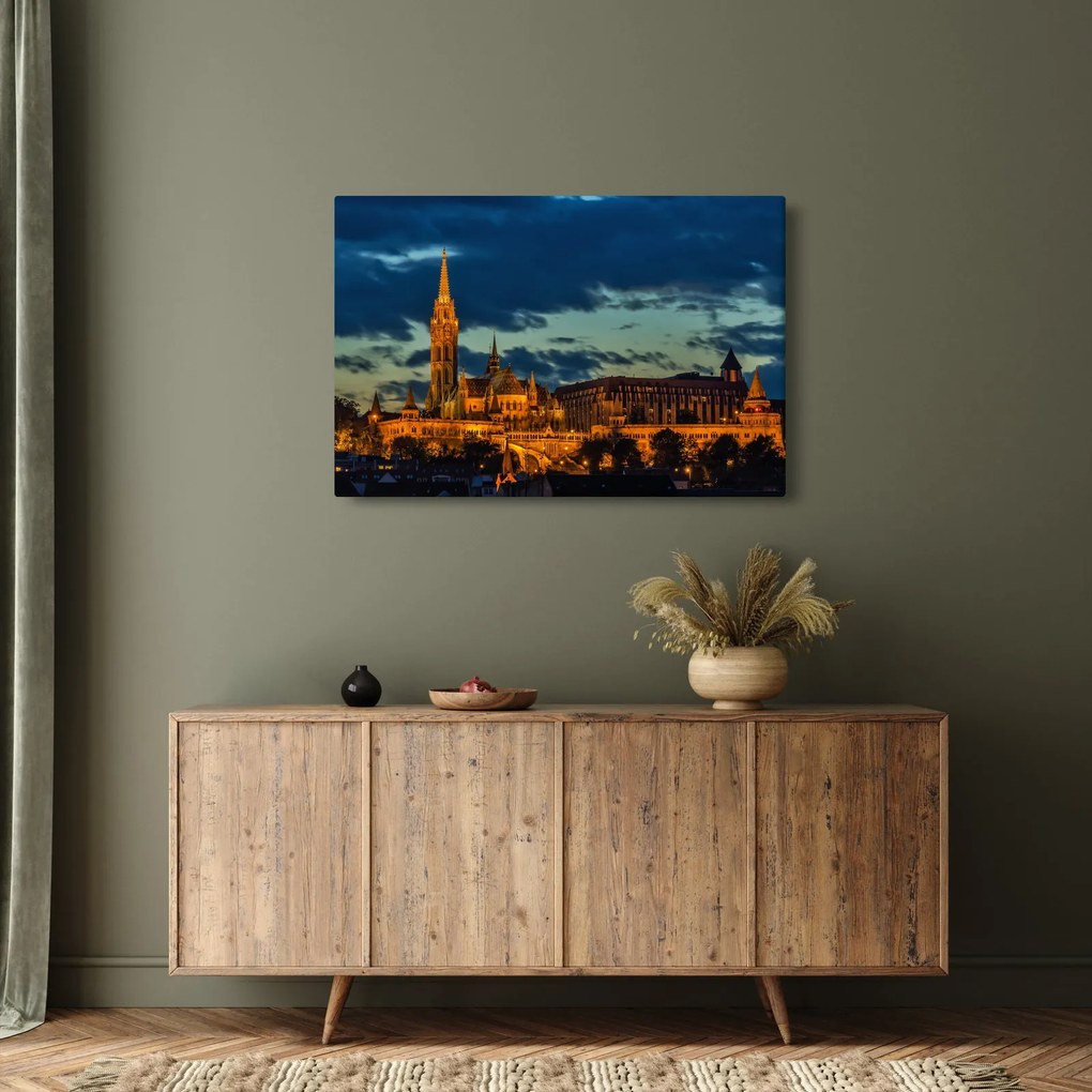 Tablou cu construcție iluminată (90x60 cm)