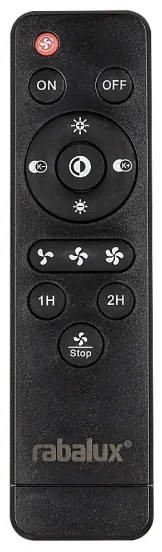 Plafonieră LED dimabilă Rabalux cu ventilator LED/30W/230V + telecomandă