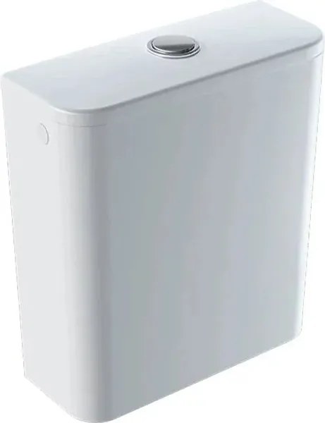 Rezervor pe vas wc Geberit Smyle Square ceramica cu alimentare laterala