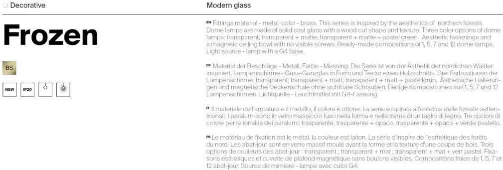 Lustra suspendata design decorativ modern Frozen 12L