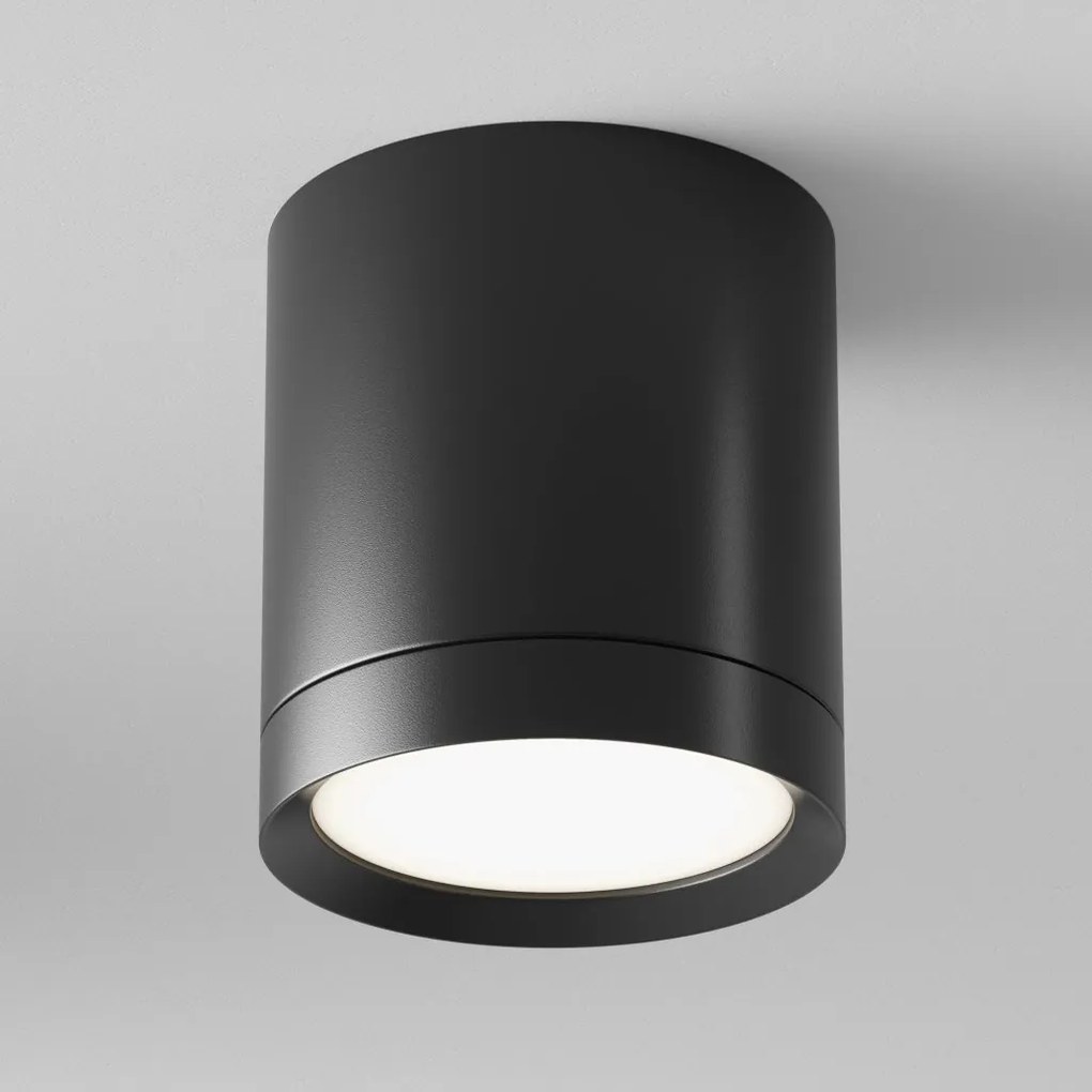 Spot aplicat design tehnic Hoop negru