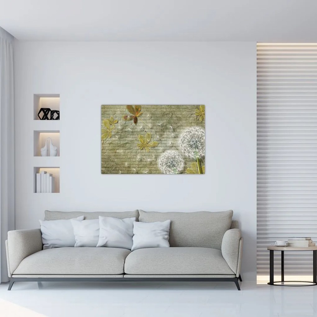 Tablou - Păpădii suflate de vânt (90x60 cm)