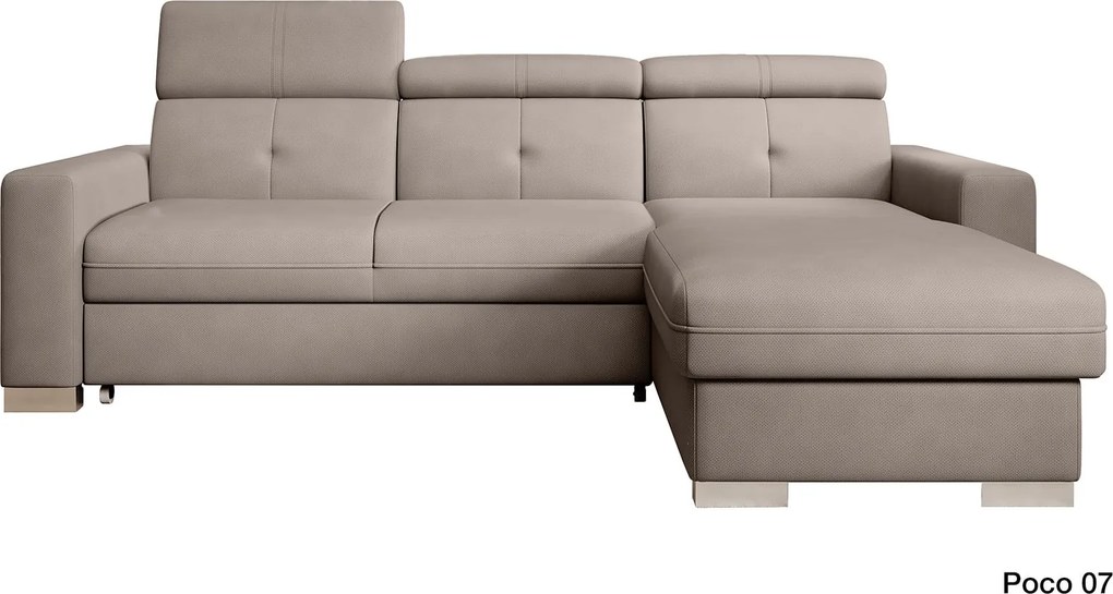Colțar lemn masiv Extensibil Fiona 247x176cm Ladă Depozitare Personalizabil - Velvetmat 04, Dreapta