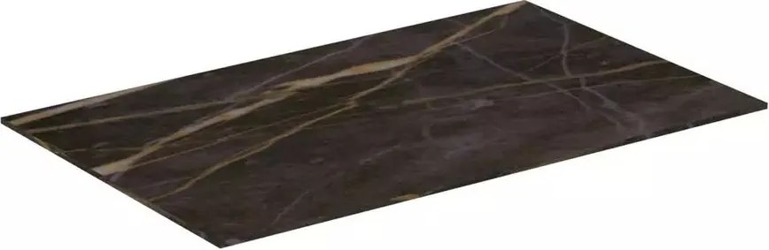 Blat ceramic pentru lavoar Ideal Standard Atelier Conca finisaj negru marmura 60 cm