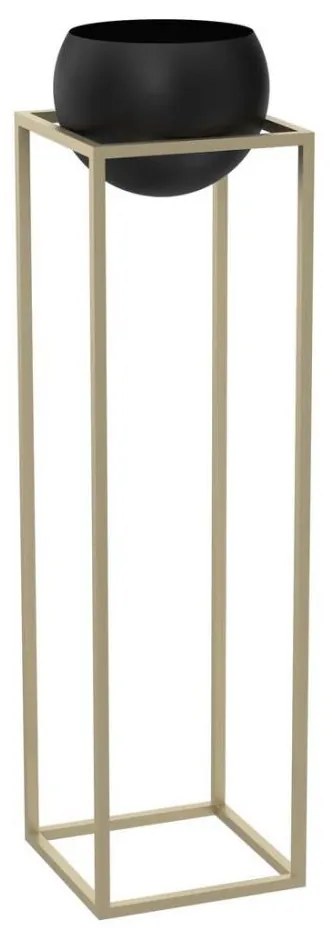 Ghiveci metalic 111,3x29 cm auriu