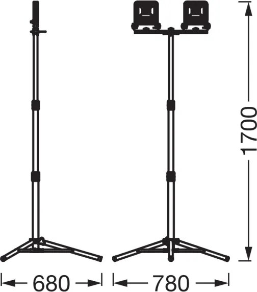 Osram - Proiector LED cu suport TRIPOD 2xLED/20W/230V IP65