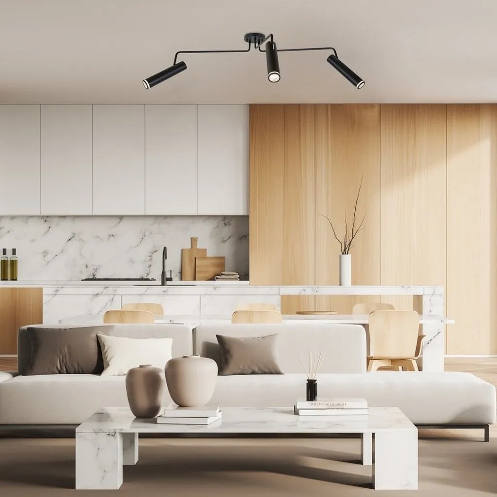 Lustra aplicata cu 3 spoturi design modern Senobia