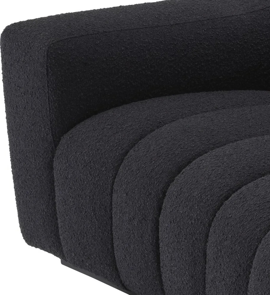 Canapea design LUX Kelly S boucle negru 115144 HZ