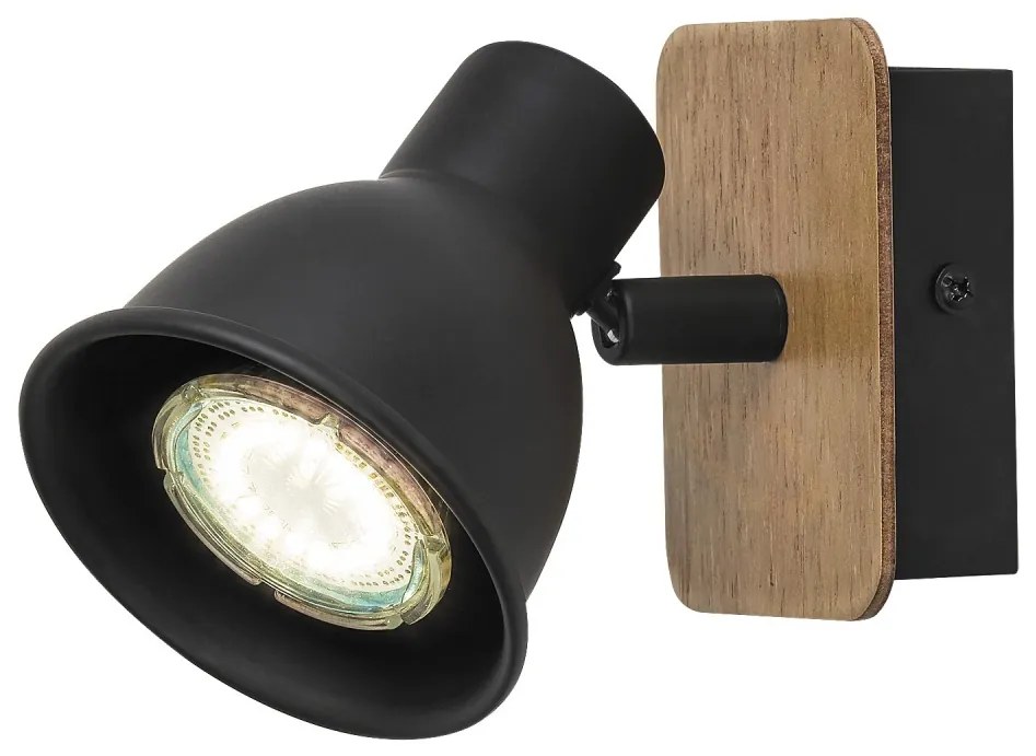 Aplica de perete design industrial metalica MAC negru 5902 RX