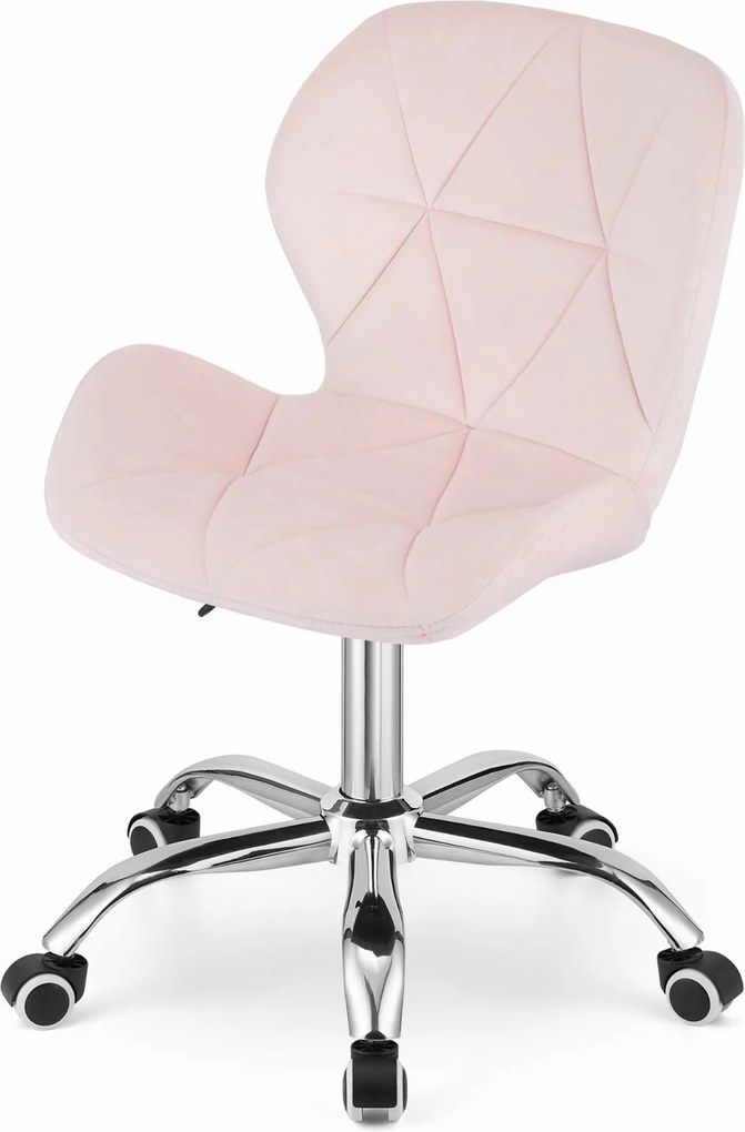 OFERTA Scaun de birou roz AVOLA VELVET CALITATEA II