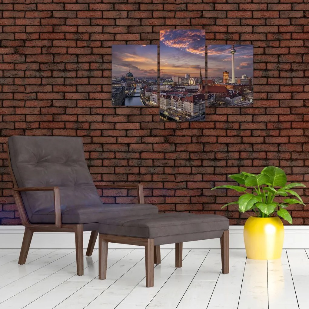 Tablou - Apus de soare în Berlin (90x60 cm)