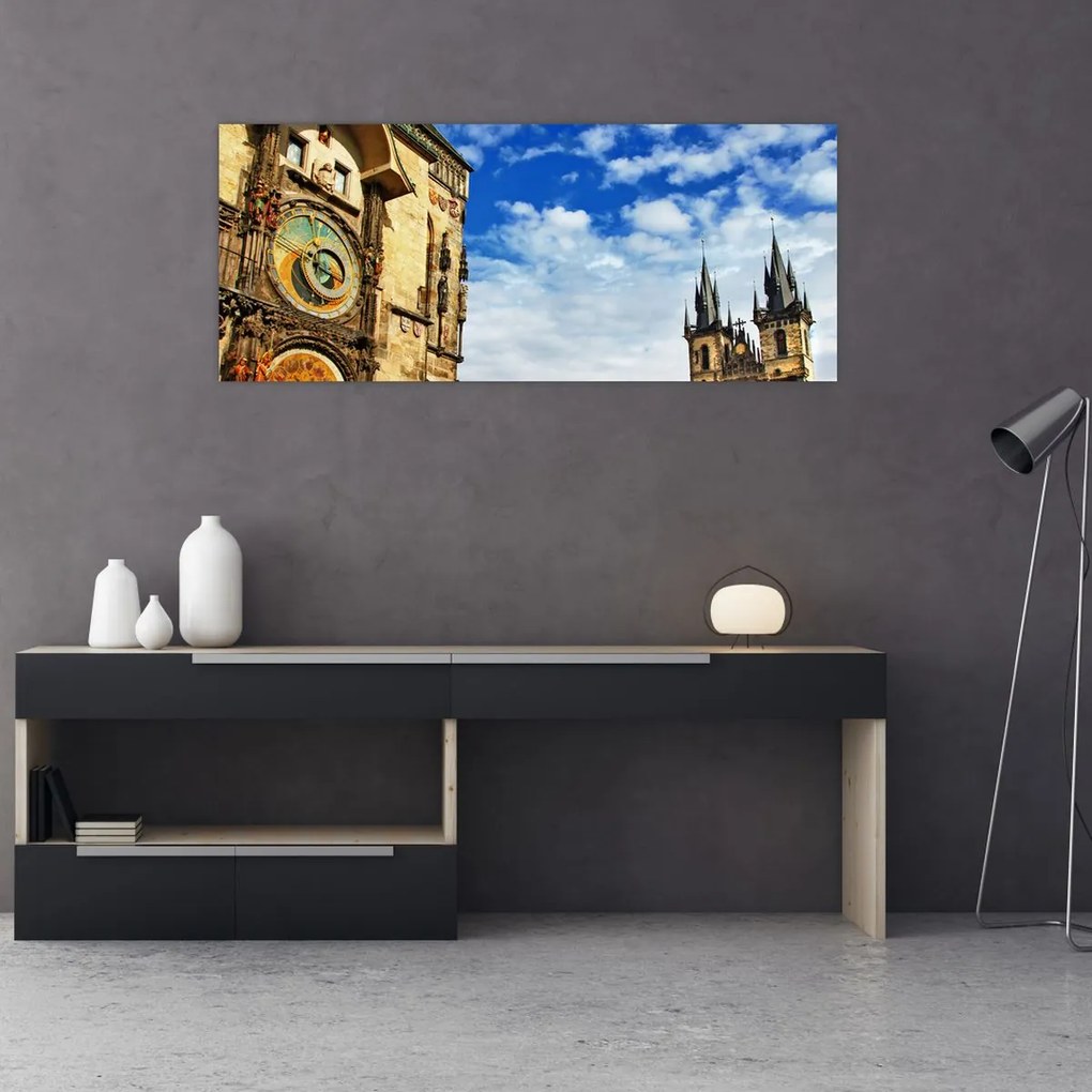Tablou - Ceasul astronomic din Praga (120x50 cm)