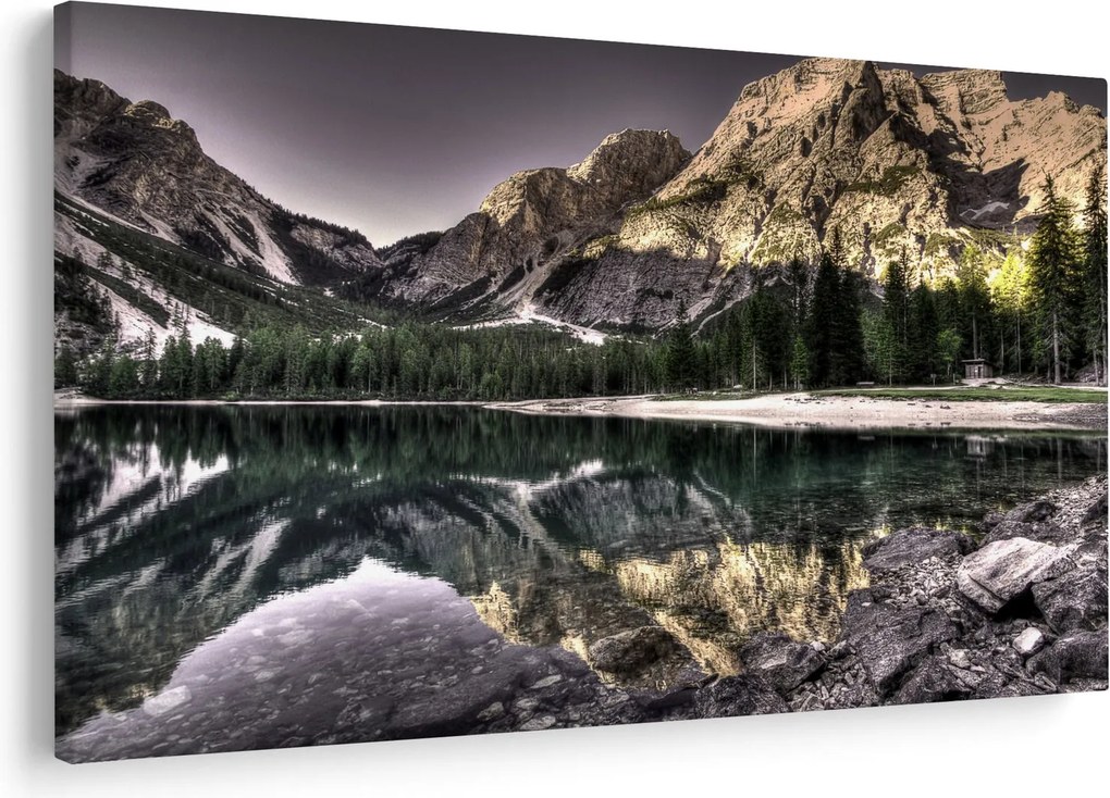 Tablou cu lac montan (90x60 cm)