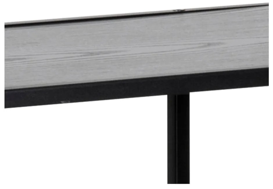 Bibliotecă neagră 77x114 cm Seaford – Actona