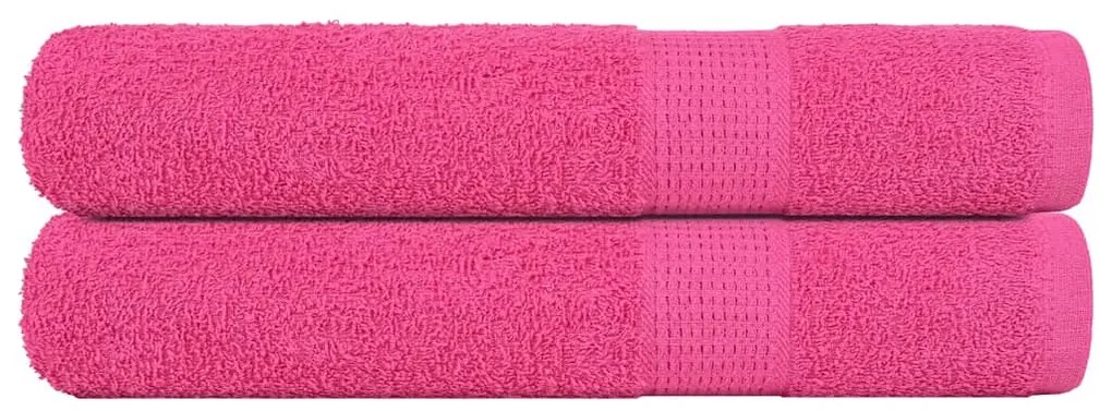vidaXL Prosoape saună 2 buc Roz 80x200 cm 360 g/m² 100% bumbac