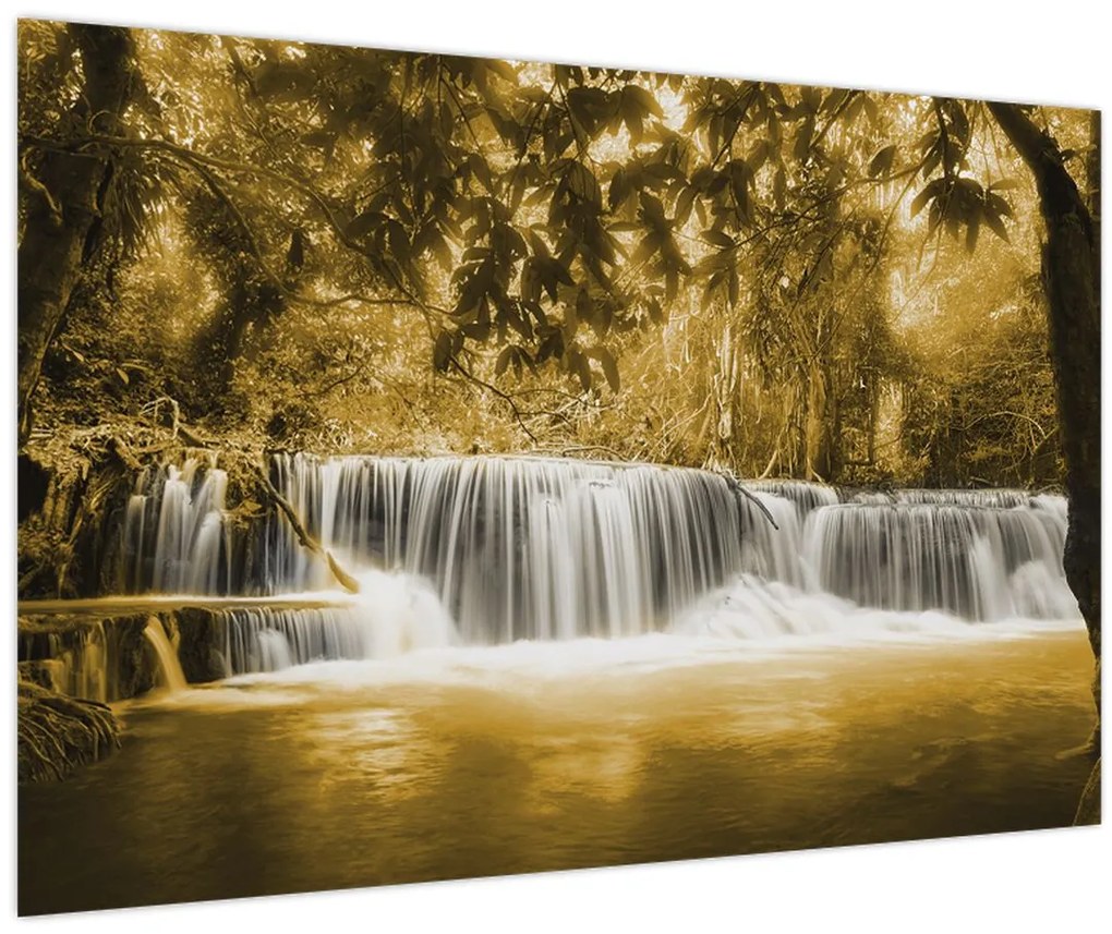 Tablou - Cascadă, de epocă (90x60 cm)