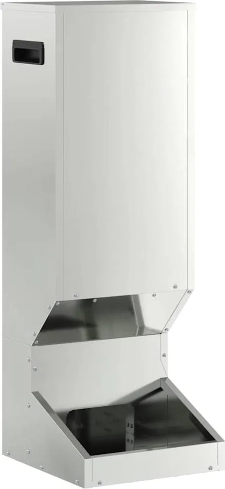 vidaXL Feeder pentru cerbi Argintiu 28 x 30 x 80 cm Oțel Galvanizat