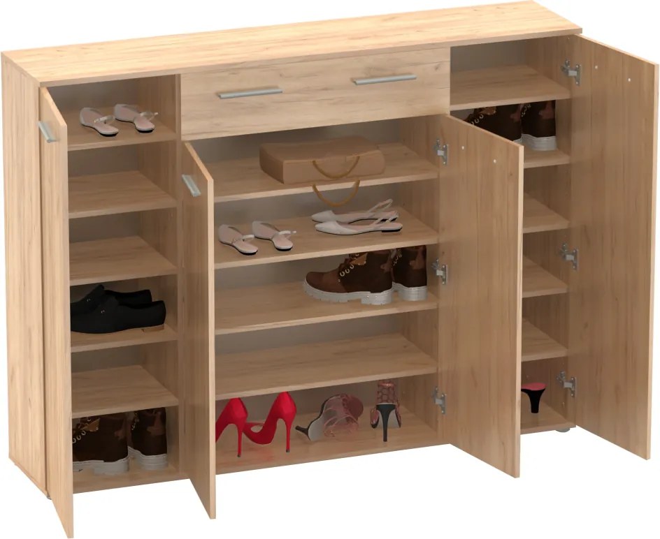 Dulap pentru pantofi, stejar artisan, ALEXIS