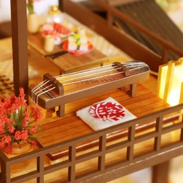 Casă miniaturală 2Kids Toys vilă îmbelșugată cu sakura 2xAAA