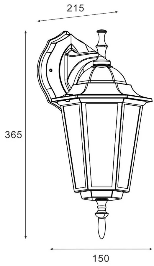 Aplica de Perete Exterior, Protectie IP44, MOONLIT