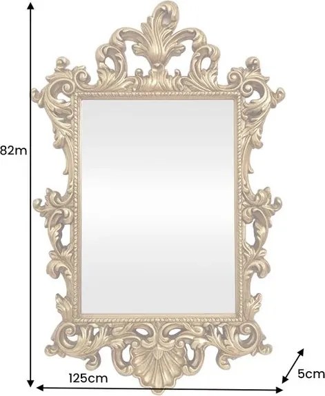 Oglinda decorativa OPULENT 125cm auriu