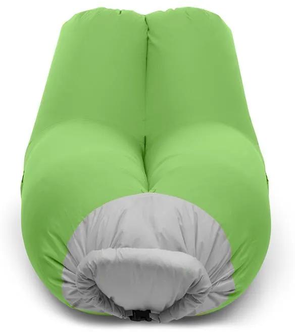Airchair, scaun gonflabil, 90x80x150cm, rucsac, lavabil, poliester, verde