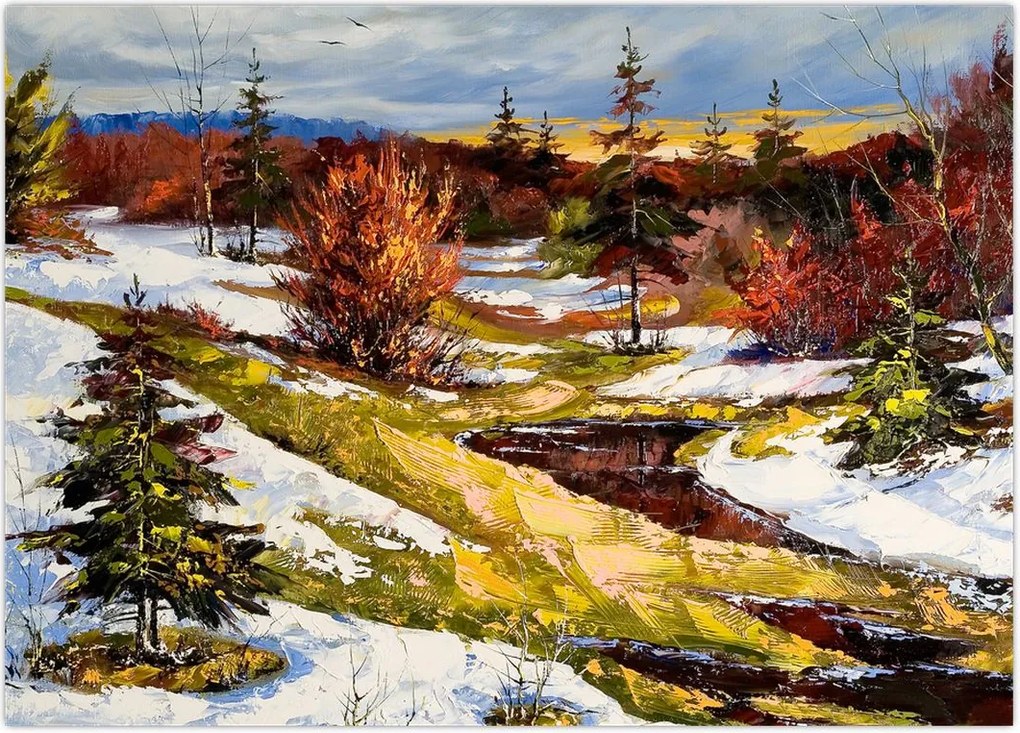 Tablou - Sosirea primăverii (70x50 cm)