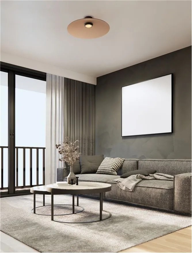 Plafoniera LED design modern POLIFEMO maro, 60cm