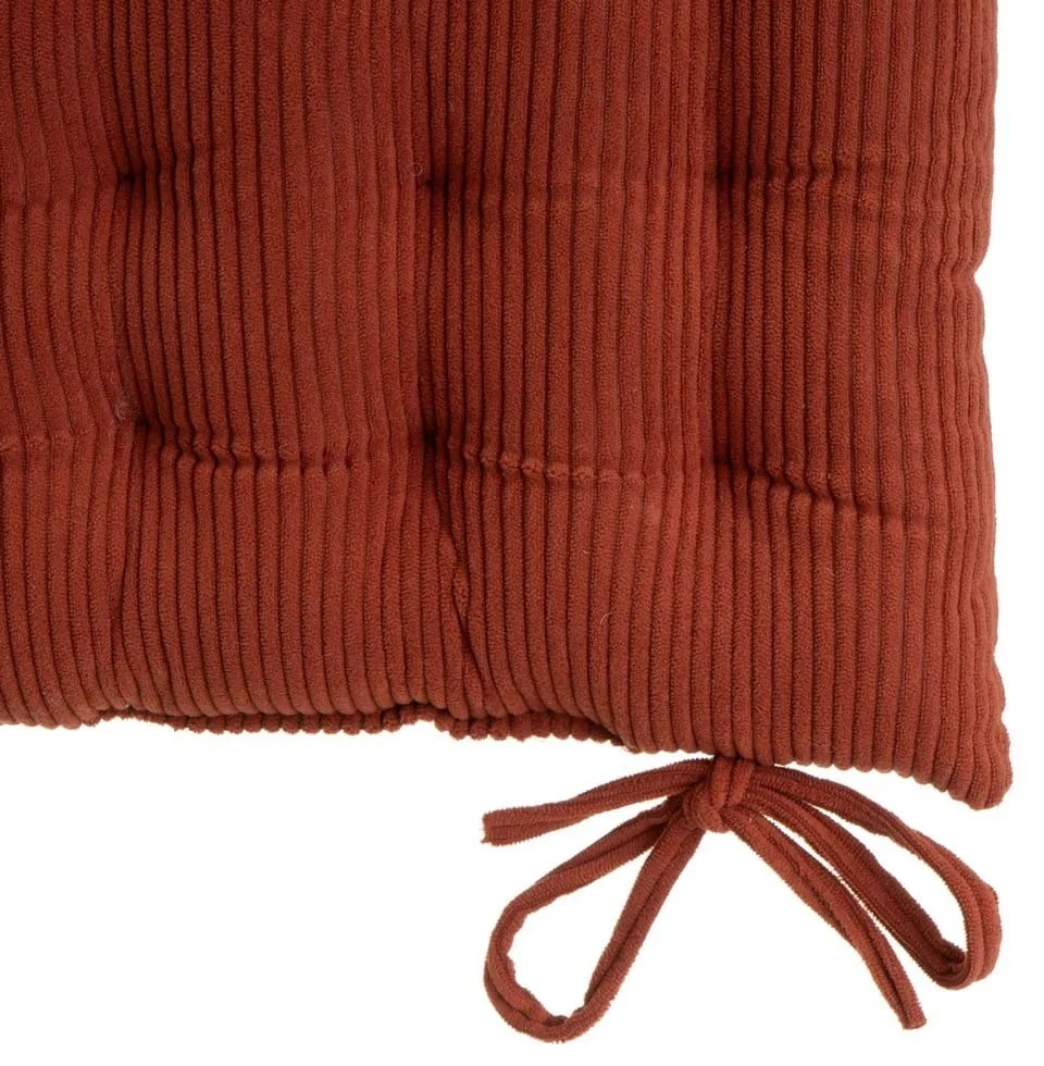 Pernă de scaun din catifea reiată 40x40 cm Merely – Casa Selección