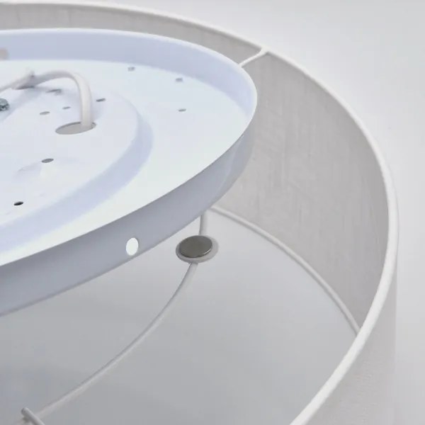 Plafonieră SIRJA 2xE27/60W/230V, Ø 45 cm, albă