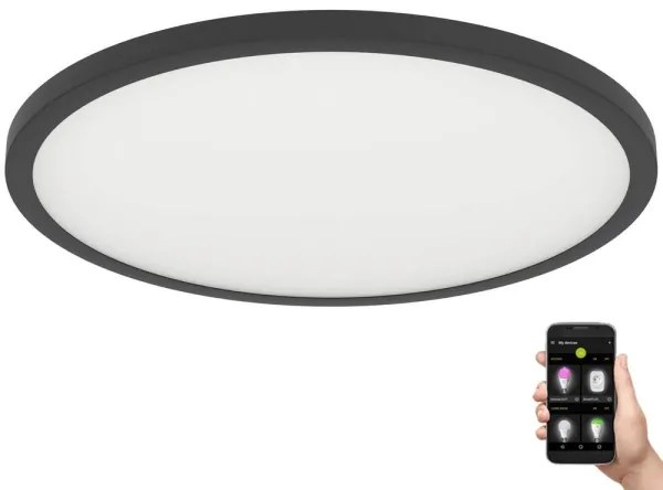 Plafonieră LED dimabilă Eglo 900762 SARSINA-Z 41W/230V d. 60 cm negru